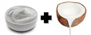 Hidratação caseira com leite de coco ecreme de leite