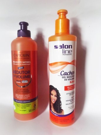 Gel redutor de volume Salon Line x Gel redutor de volume Capicilin