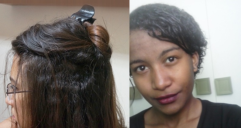 transição capilar duas texturas