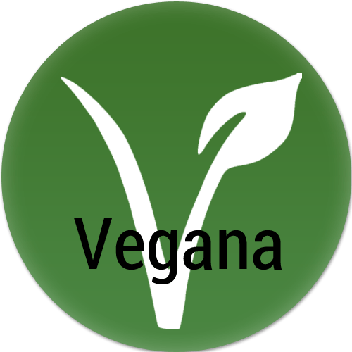 Selinho que comprova a receita caseira como vegana