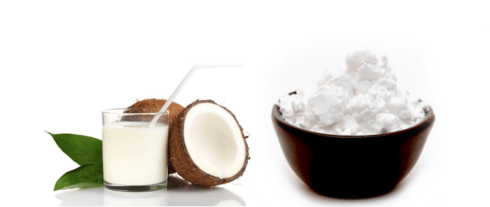 Leite de coco para os cabelos: maizena e leite de coco