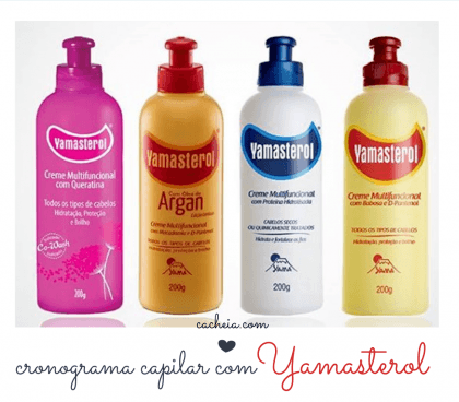 Como seguir o cronograma capilar com Yamasterol? - cacheia!