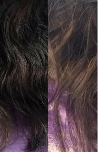Resultado do DekapColor em cabelos com fios brancos
