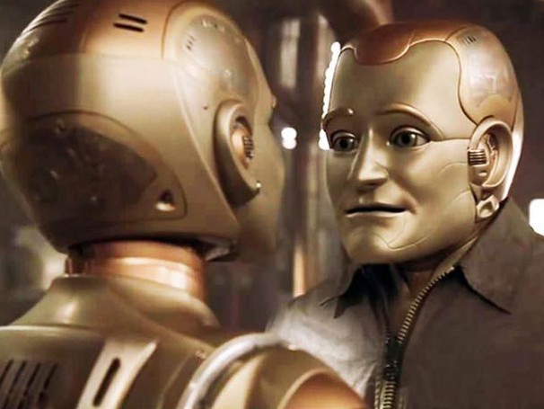 Filme "O homem bicentenário", representação de inteligência artificial IA no início dos anos 2000