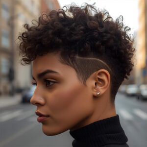 Tapered cut cabelo cacheado 3B/3C