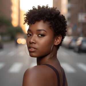 Tapered cut cabelo cacheado 3C