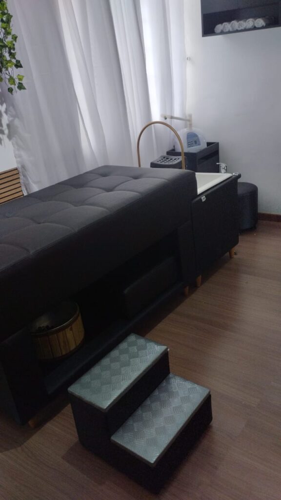 Lavatório maca SPA para Head SPA. SPA dos cachos 