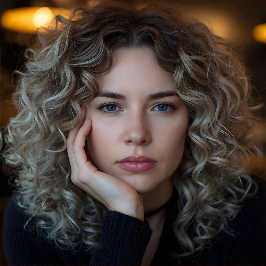 Cloud dancer em cabelo cacheado